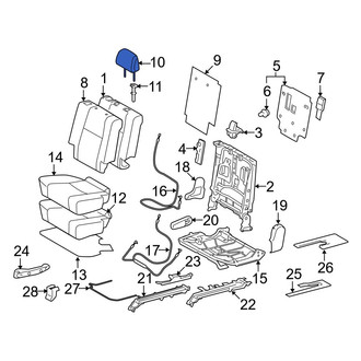 Toyota OE - Center Right Headrest