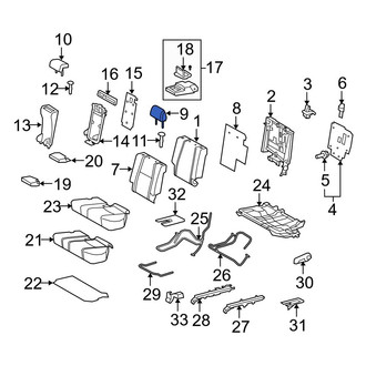 Toyota OE - Center Headrest