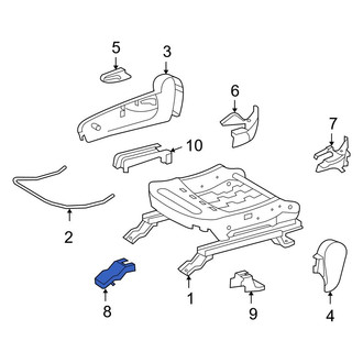 Toyota OE - Seat Track Cover