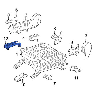Toyota OE - Front Right Seat Track Cover