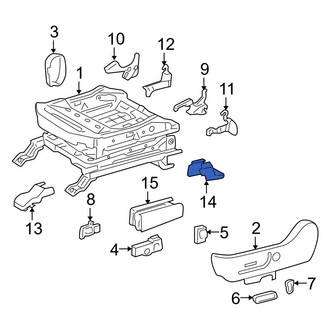 Toyota OE - Seat Track Cover