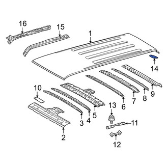 Toyota OE - Left Roof Panel Reinforcement