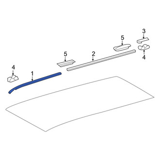 Toyota OE - Front Left Roof Panel Weatherstrip
