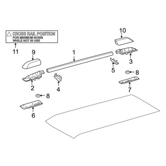 Toyota OE - Roof Rack (W/O Sunroof)