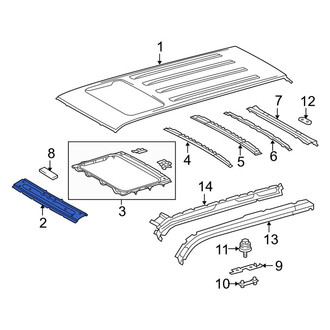 Toyota OE - Front Roof Header Panel