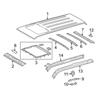 Toyota OE - Roof & Components (With Sunroof)