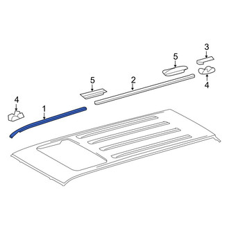 Toyota OE - Front Right Roof Panel Weatherstrip
