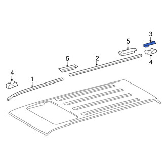 Toyota OE - Rear Right Roof Panel Weatherstrip