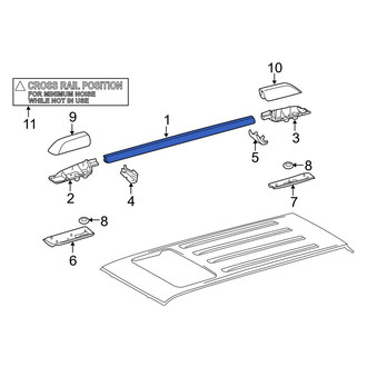 Toyota OE - Left Roof Luggage Carrier Side Rail