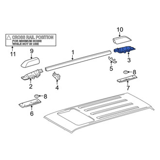 Toyota OE - Rear Right Roof Luggage Carrier Support