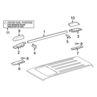 Toyota OE - Roof - Luggage Carrier (With Sunroof)