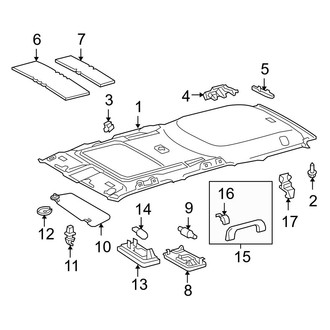 Toyota OE - Roof - Interior Trim (With Sunroof)