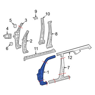 Toyota OE - Left Outer Body A-Pillar