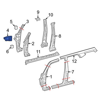 Toyota OE - Left Fender Apron Reinforcement