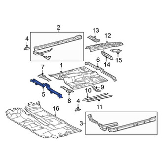 Toyota OE - Center Floor Pan Crossmember