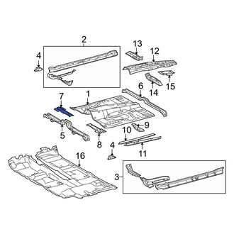 Toyota OE - Front Right Floor Pan Crossmember