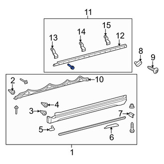 Toyota OE - Left Rocker Panel Molding Reinforcement