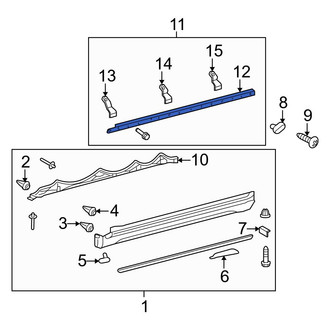 Toyota OE - Left Rocker Panel Molding Reinforcement