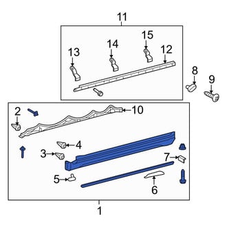 Toyota OE - Left Rocker Panel Guard