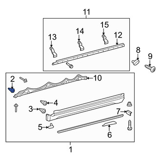Toyota OE - Rocker Panel Molding Clip
