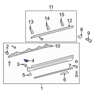 Toyota OE - Rocker Panel Molding Clip