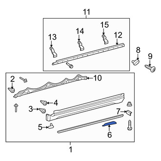 Toyota OE - Front Left Side Body Trim Protector