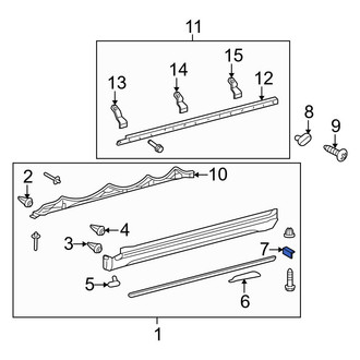Toyota OE - Rear Left Side Body Trim Protector
