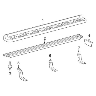 Toyota OE - Pillars, Rocker & Floor - Running Board (W/O Auto Step), (SR5)