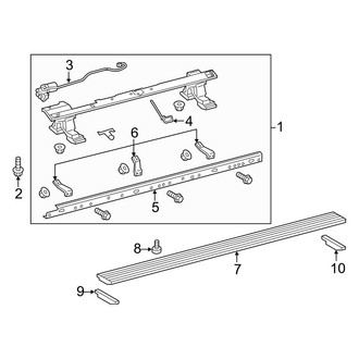 Toyota OE - Pillars, Rocker & Floor - Running Board (With Auto Step), (Limited)