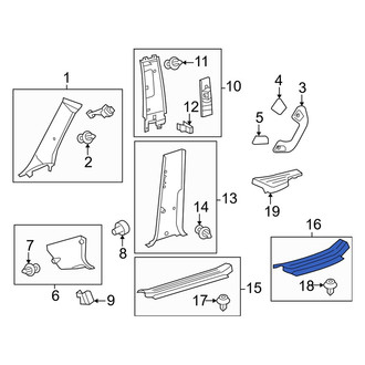 Toyota OE - Rear Right Door Sill Plate