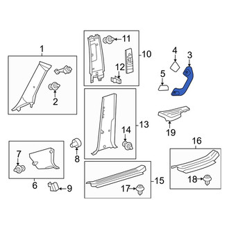 Toyota OE - Right Interior Grab Bar