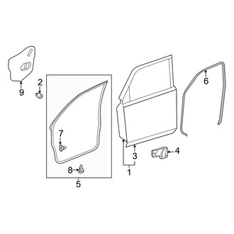 Toyota OE - Front Door - Door & Components