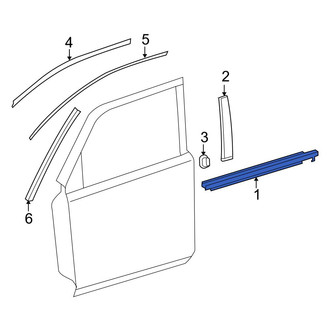 Toyota OE - Front Left Door Belt Molding