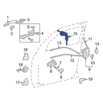 Toyota OE - Front Left Door Lock Cylinder
