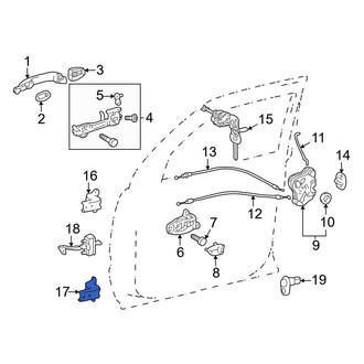 Toyota OE - Front Right Lower Door Hinge