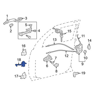Toyota OE - Front Left Door Check
