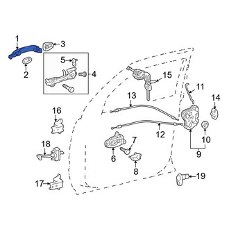 Toyota OE - Front Outer Exterior Door Handle