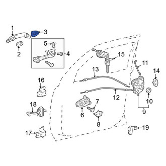 Toyota OE - Front Left Exterior Door Handle Cover