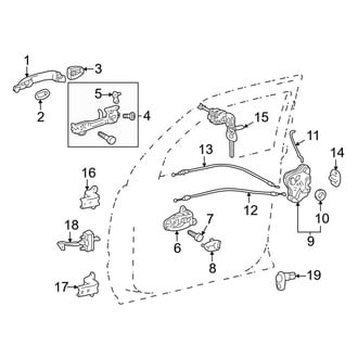 Toyota OE - Front Door - Lock & Hardware