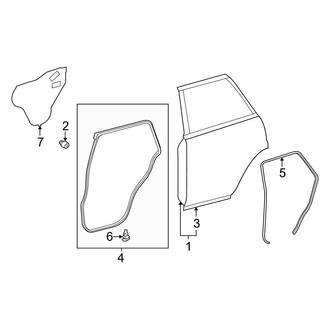 Toyota OE - Rear Door - Door & Components
