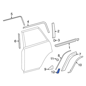 Toyota OE - Rear Left Side Body Trim Protector