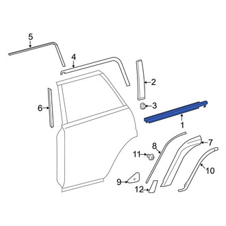 Toyota OE - Rear Left Door Belt Molding
