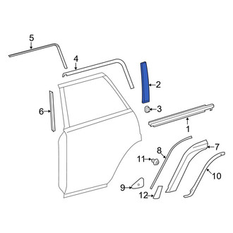 Toyota OE - Rear Right Door Applique