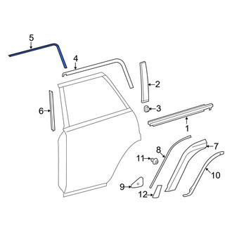 Toyota OE - Rear Left Upper Trim Stripe Tape