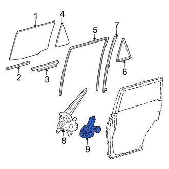 Toyota OE - Rear Right Window Motor