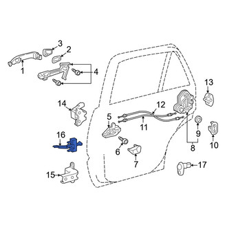 Toyota OE - Front Left Door Check