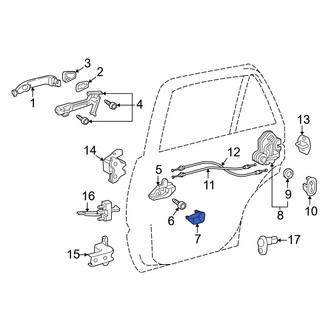 Toyota OE - Front Left Interior Door Handle Trim