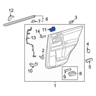 Toyota OE - Front Right Door Window Switch