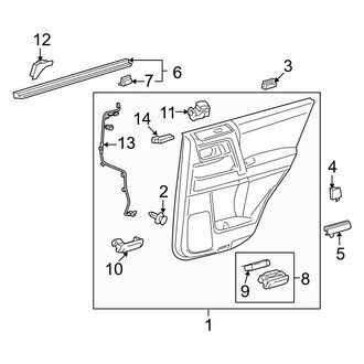 Toyota OE - Rear Door - Interior Trim