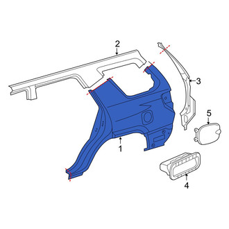 Toyota OE - Rear Left Outer Quarter Panel